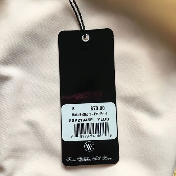 🆕Wildfox Emoji Print Yellow Bikini Bottom - Picture 4 of 5